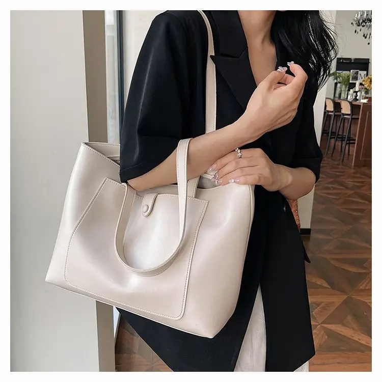 

Large Capacity Women's Bag 2024 New Trend Fashion Simple Shoulder Bag Versatile Tote Popular Stylish Handbag Casual Daily Use