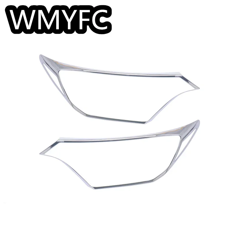 For Toyota RAV4 RAV-4 XLE LE 2016 2017 2018 ABS Chrome Front Headlight Lamps Cover Trim Bezels 2PCS/Set