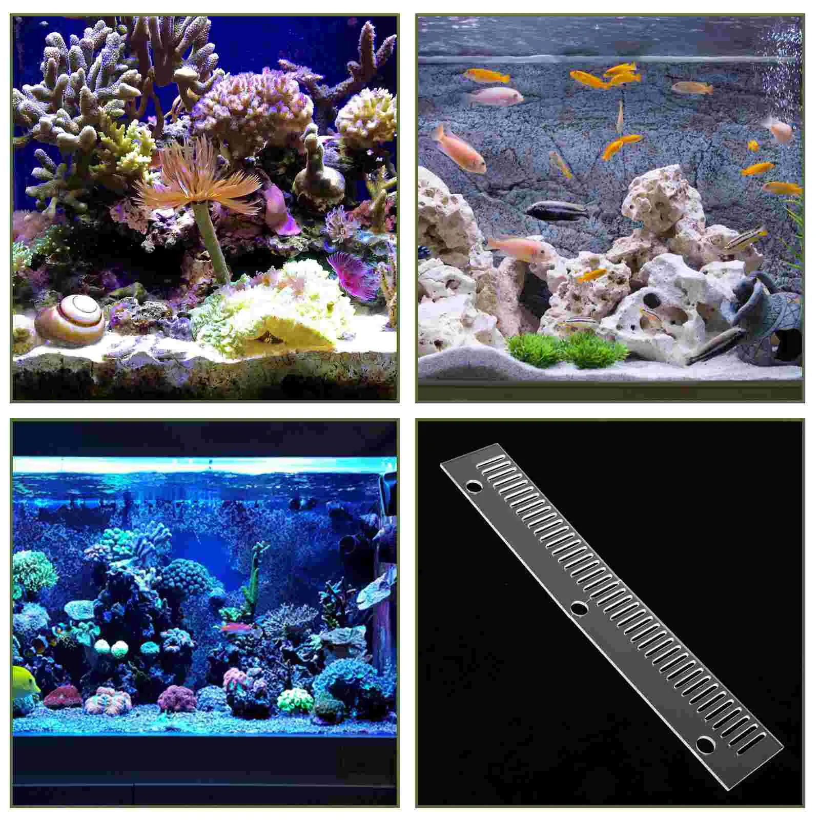 Fish Tank Comb Small Weir Aquarium Accessory Overflow for Partition Other Supplies