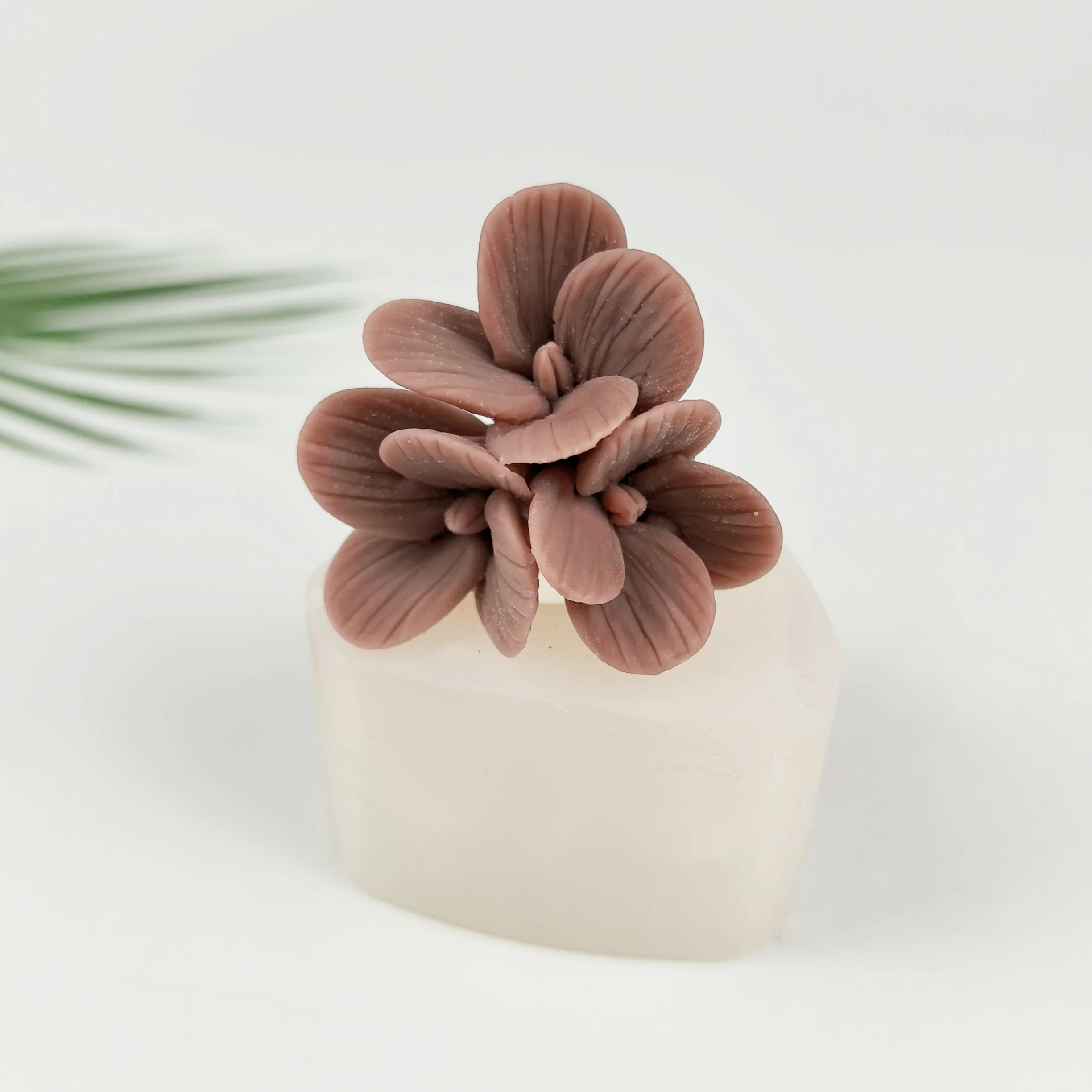

3D Plumeria Shape Silicone Mold Rose Flowers Cake Chocolate Candle Soap Mould DIY Aromatherarpy Household Decoration Craft Tools