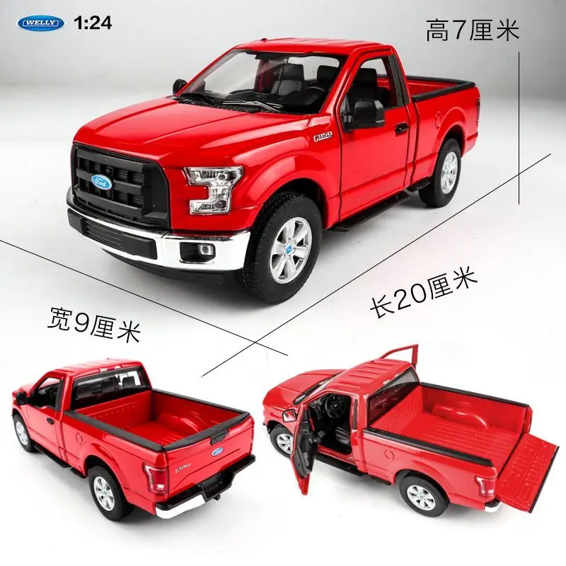 WELLY 1:24 Ford F150 Regular Cab Picku Alloy Car Diecasts & Toy Vehicles Car Model Miniature Scale Model Car Toy For Children