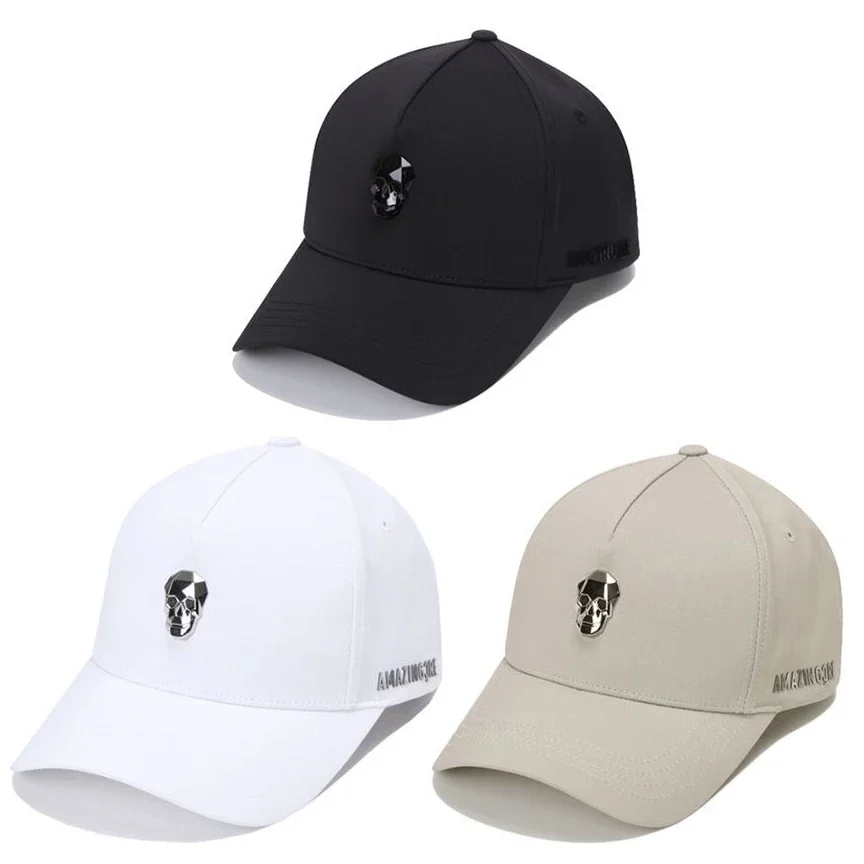 The New Alex Golf Cap Solid Color Simple Hardware Sun Hat Men and Women with The Same Paragraph Casual Wildcard