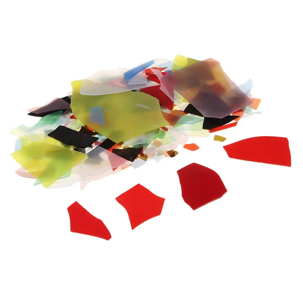 Multicolor Confetti Glass Shards Mardi Gras Color Mix COE 90 Fusing Supplies,