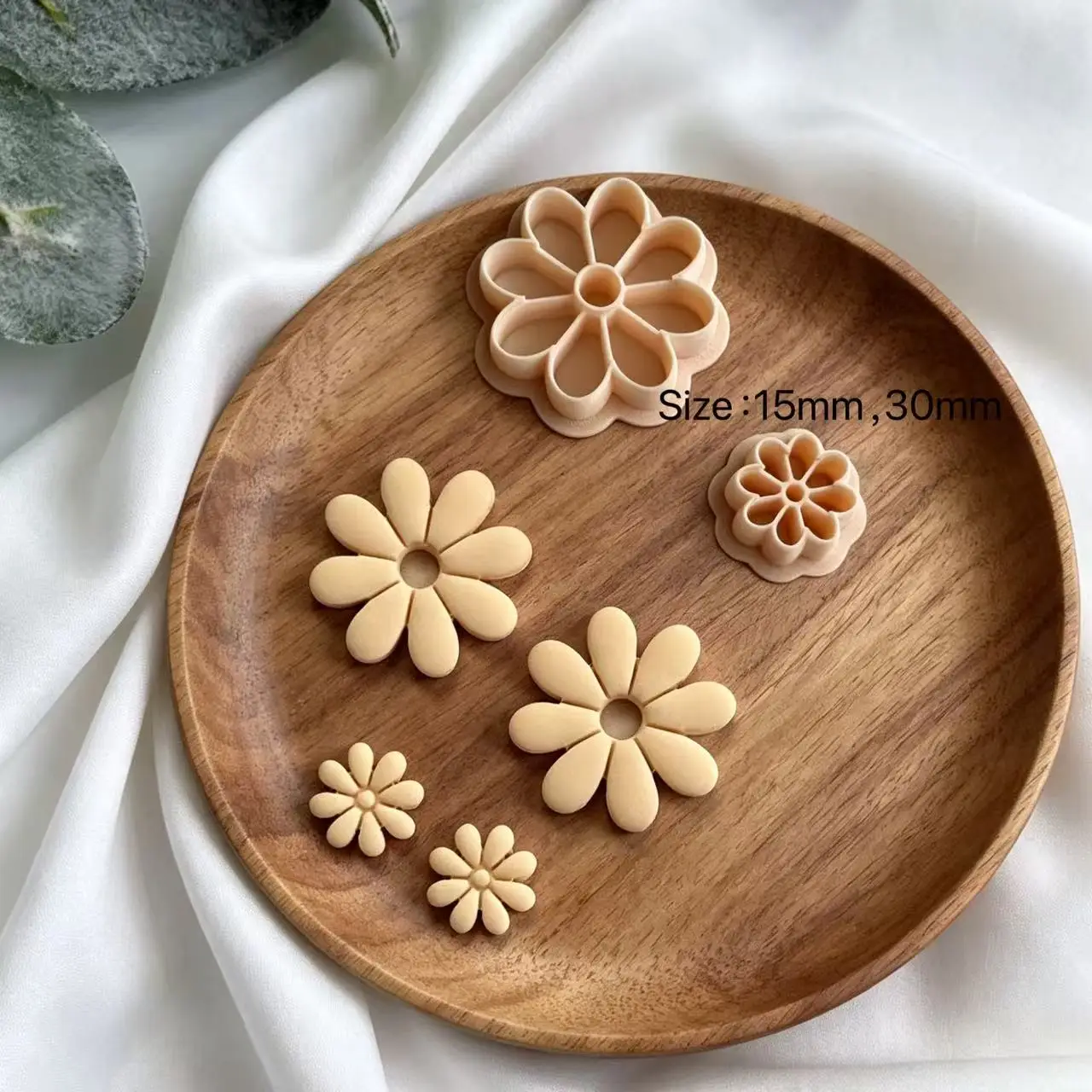 Frühlingsblumen-Formen aus Polymer-Ton, Mehrfache Frühlingsblumen-Ausstecher, Schneidformen für DIY-Ohrringherstellung, 3D-gedruckte Tonwerkzeuge – Detail 7