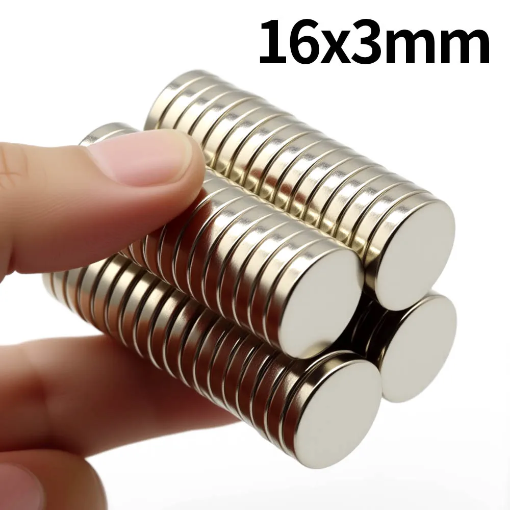16x3mm Super Strong Neodymium Magnet N35 NdfeB Permanent Magnetic imanes Round Powerful Magnets Refrigerator Magnet