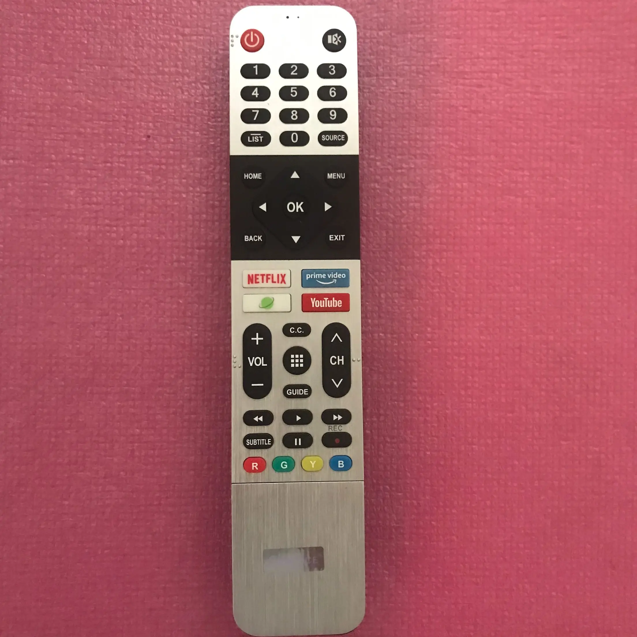Control remoto 539C-268922-W000 para televisores LED inteligentes con control por voz Skyworth, Panasonic, Toshiba, Kogan