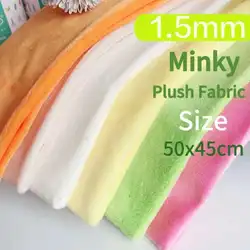 Sewbato New 1.5mm Minky Plush Fabric 100% Polyester Soft And Cosy Suitable For Plush Fabrics Such As Dolls And Pillows