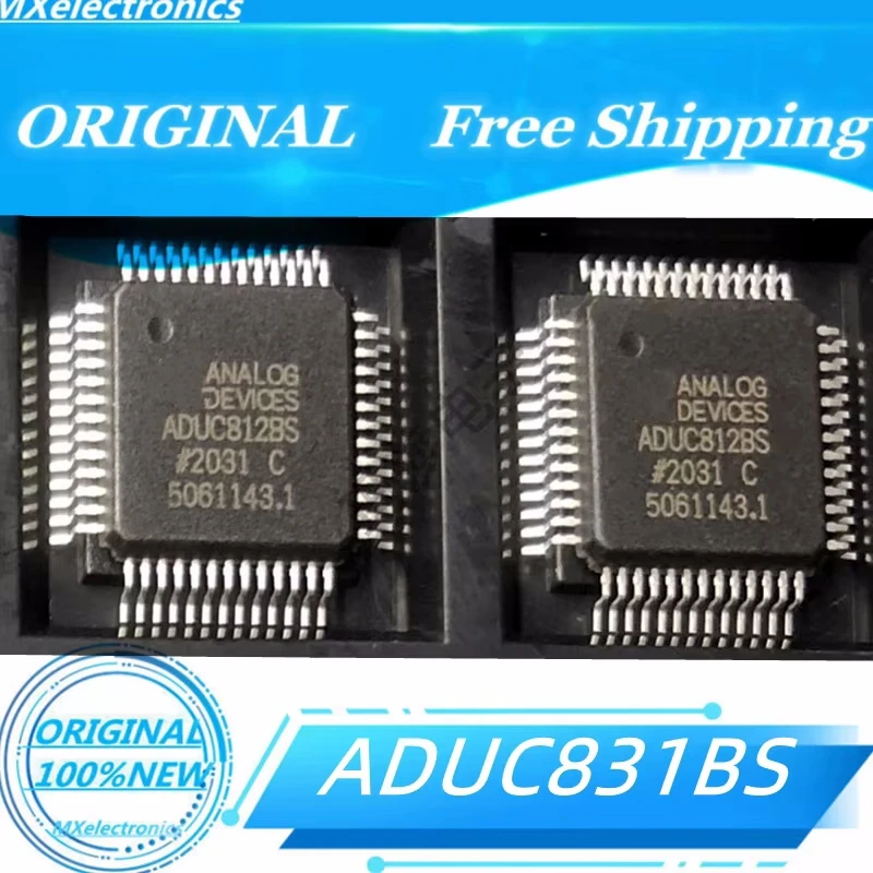 1PCS-10PCS/LOT 100%NEW  ADUC831  ADUC831BSZ QFP52  ORIGINAL 8-bit Microcontrollers - MCU