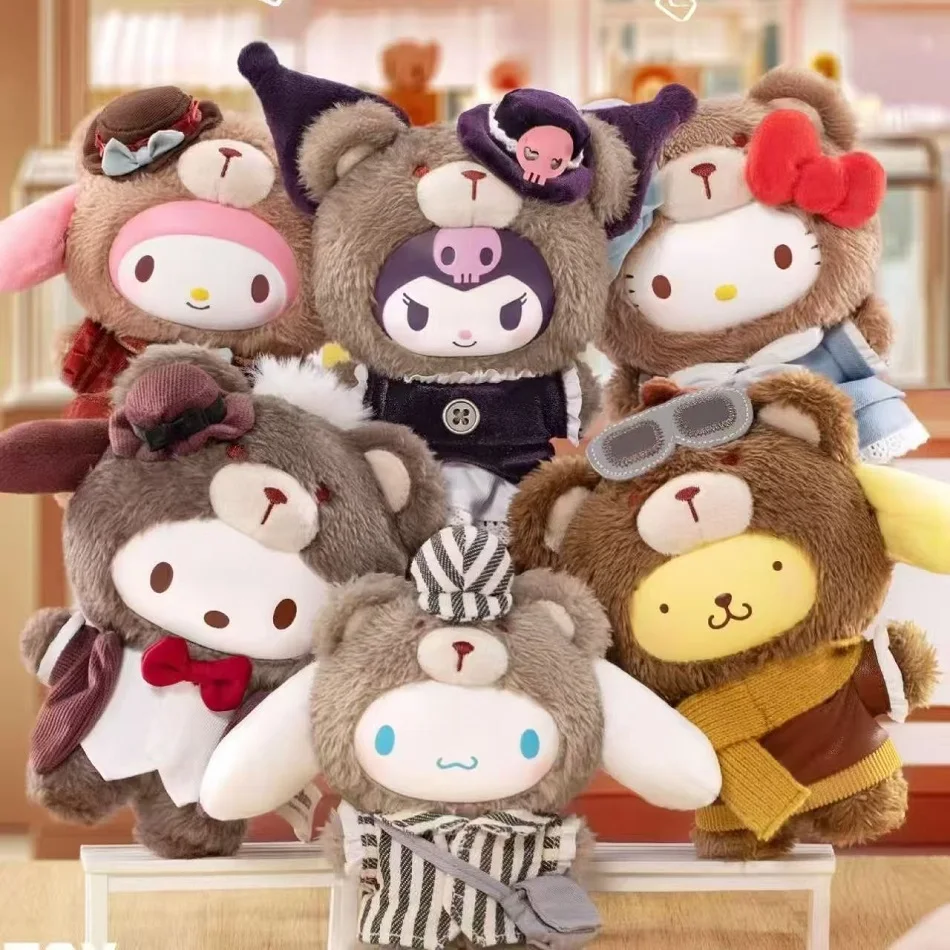 TOPTOY personajes Sanrio serie de té de la tarde caja ciega socio de trabajo adorno de escritorio bolsa colgante juguetes de moda caja misteriosa regalos