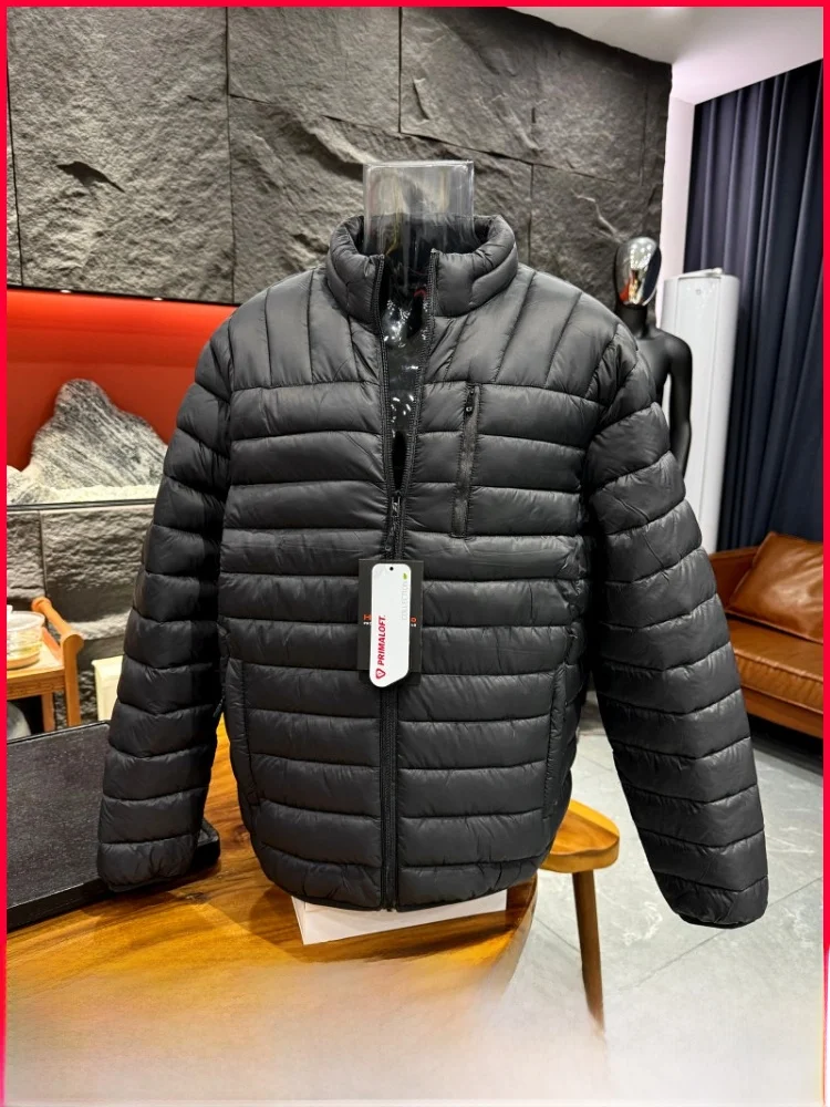 

Waterproof Breathable Lightweight Stand Collar Cotton Jaet for Men High End Autumn Winter Coat Durable Comfortable Youth Fa...