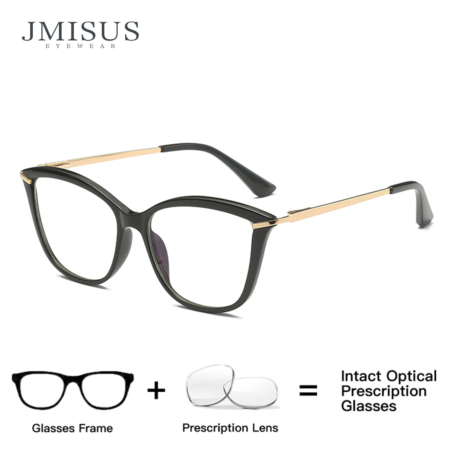 

JMISUS Handmade Acetate Cateye Prescription Glasses Woman Square Progressive Eyeglasses Photochromic Optical Eyewear