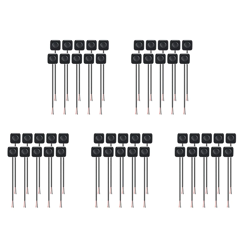 

ABRU-50Pcs 12 В/24 В мини-мгновенный кнопочный переключатель включения/выключения, поверхностное крепление, простая установка для электронного эксперимента