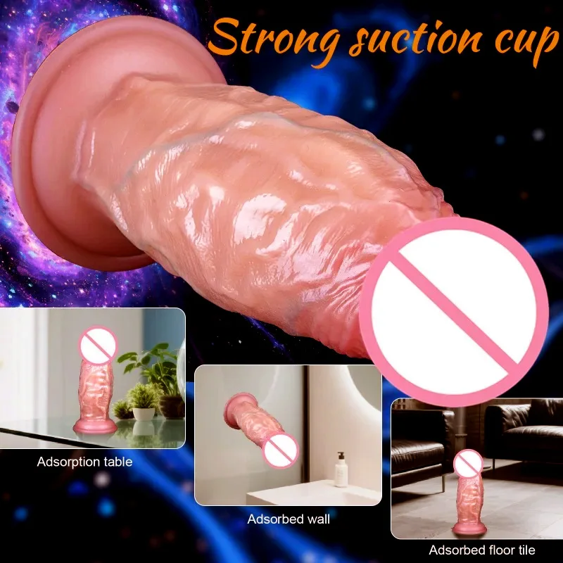 Wearable Strap on Realistic Anus Butt Plug Silicone Dildo Big for Women Silicone Penis Masturbation Suction Cup Adult Sex Toys - view 2
