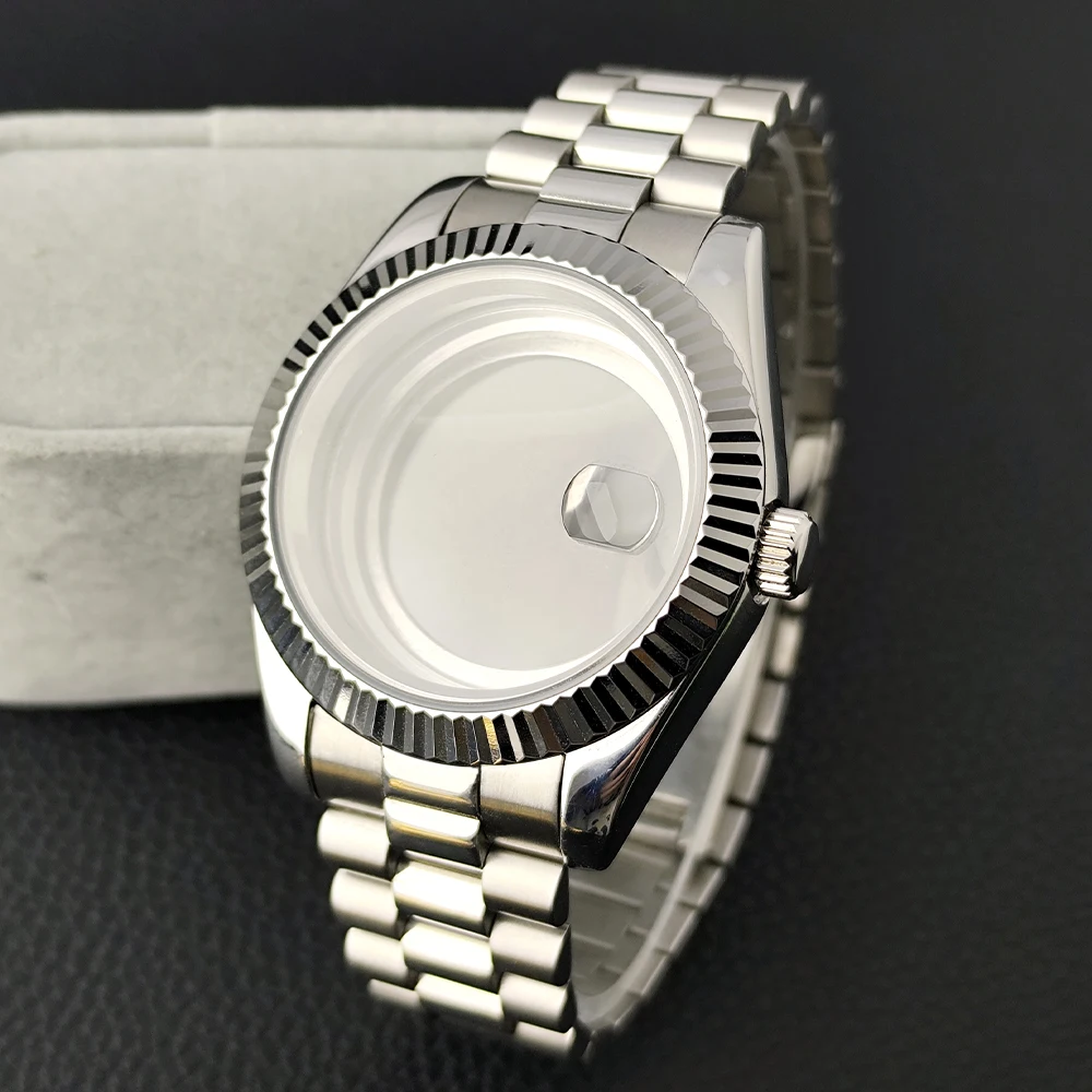41mm 8285 Gehäuse Saphirglas Edelstahl Uhrenbox Passend für 8285 Uhrwerk Uhrenzubehör Leuchtendes 31mm Zifferblatt 8285 Zeiger – Detail 6