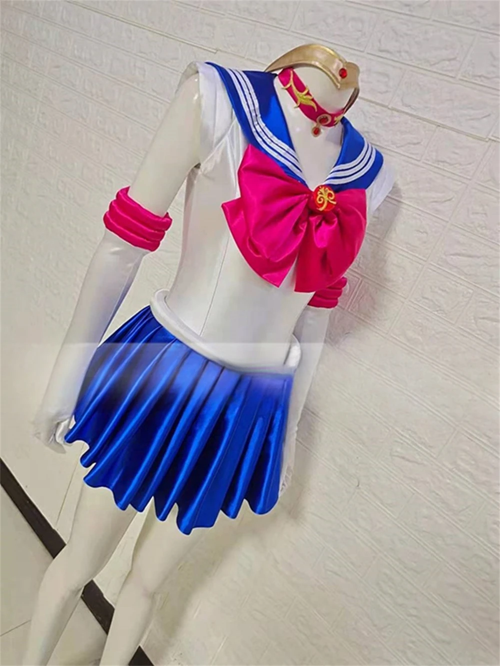 AGCOS Custom Size Anime Sailor Moon Cosplay Costume Christmas Roleplay Uniforms Dress Clothes セーラームーン Cosplay