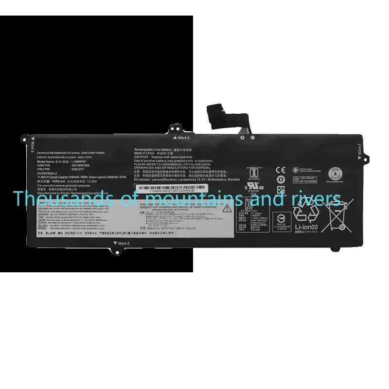 

L18M6PD1 Аккумулятор для ноутбука Lenovo ThinkPad X390 X395 X13 1-го поколения L18C6PD1 L18L6PD1 02DL017 SB10K97655 02DL018 48WH