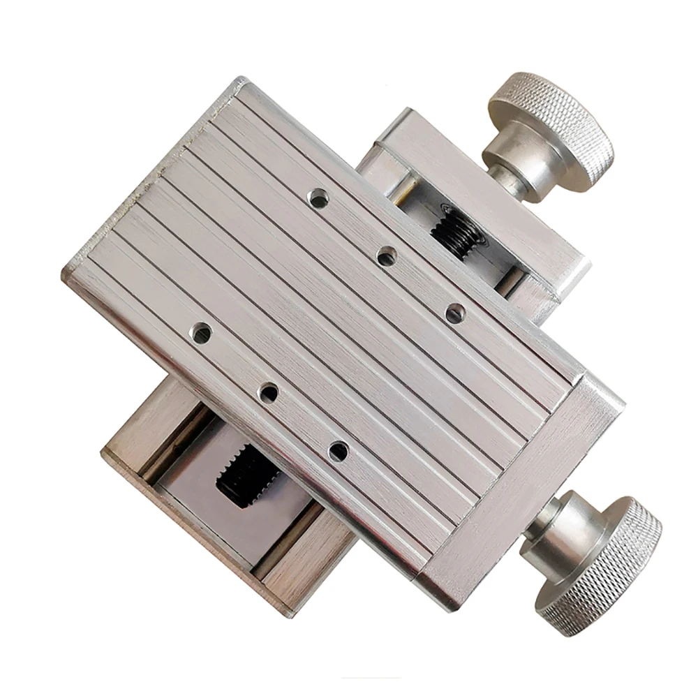 60MM Two-Dimensional Welding Torch Moving Slide Fine-Tuning Torch Holder Cross Table Welding Gun Rack XY Axis Slider Stroke