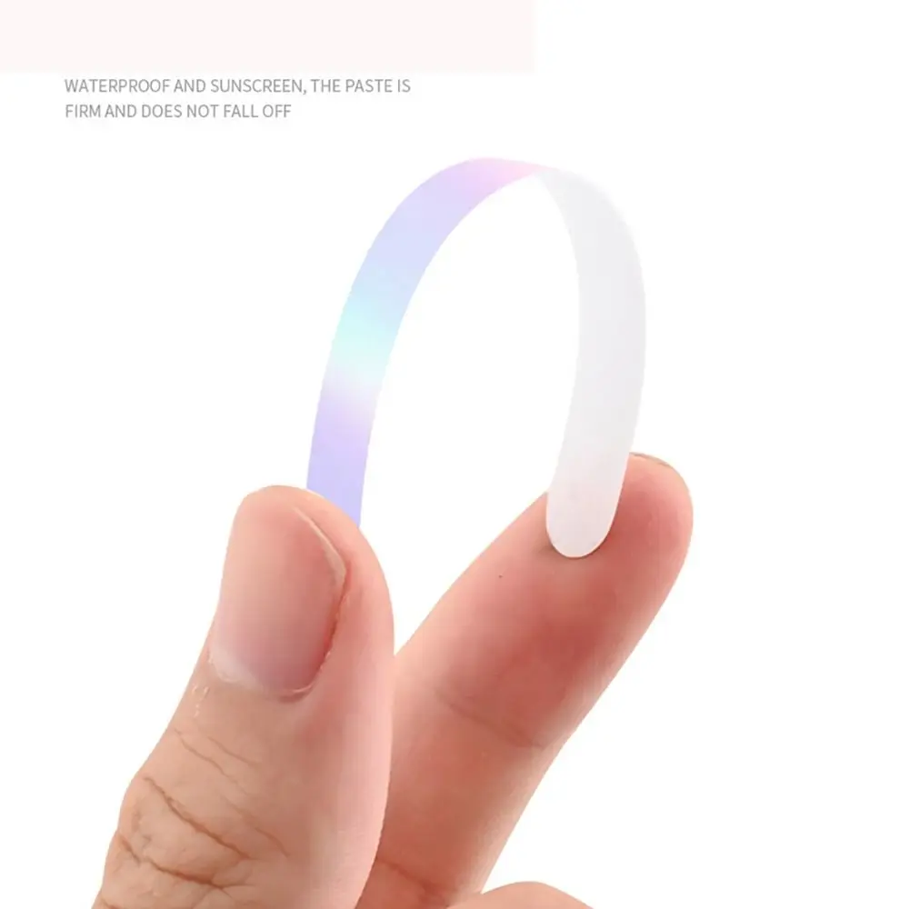 20 Stuks Wielnaaf Reflecterende Sticker Regenboog Fluorescentie Lichtgevende Streep Tape Auto Motorfiets Sticker Nacht Rijden Veiligheid Accessoire