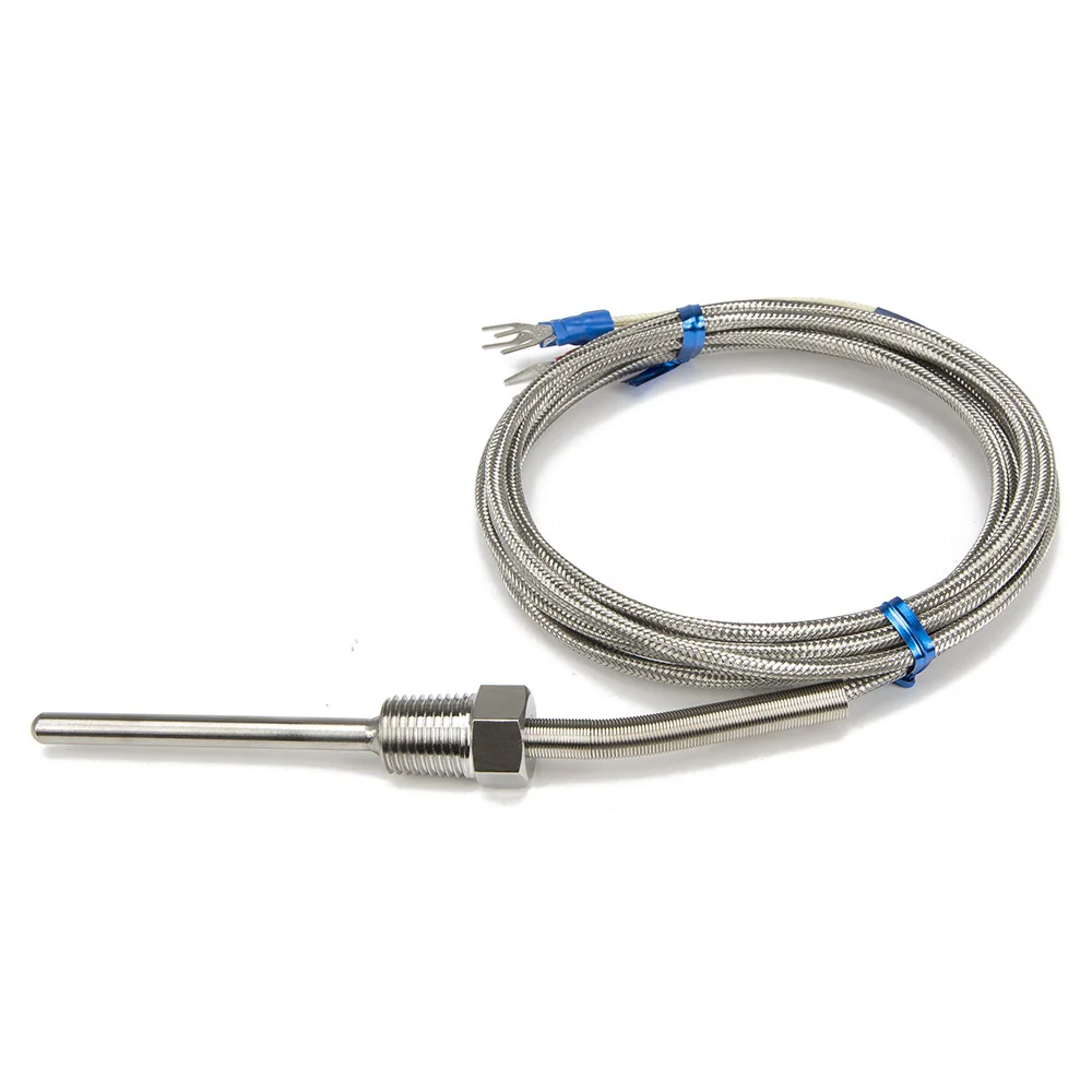 FTARP09 PT100 type 2m metal braided cable 70mm probe head RTD temperature sensor