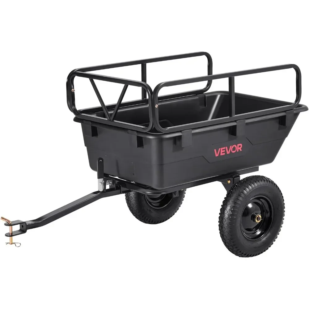 

BestsellerBestsellerHeavy-Duty 500 lbs Capacity 10 Cubic Feet Utility Trailer for ATV and UTV, Versatile Tow-Behind Dump Cart fo