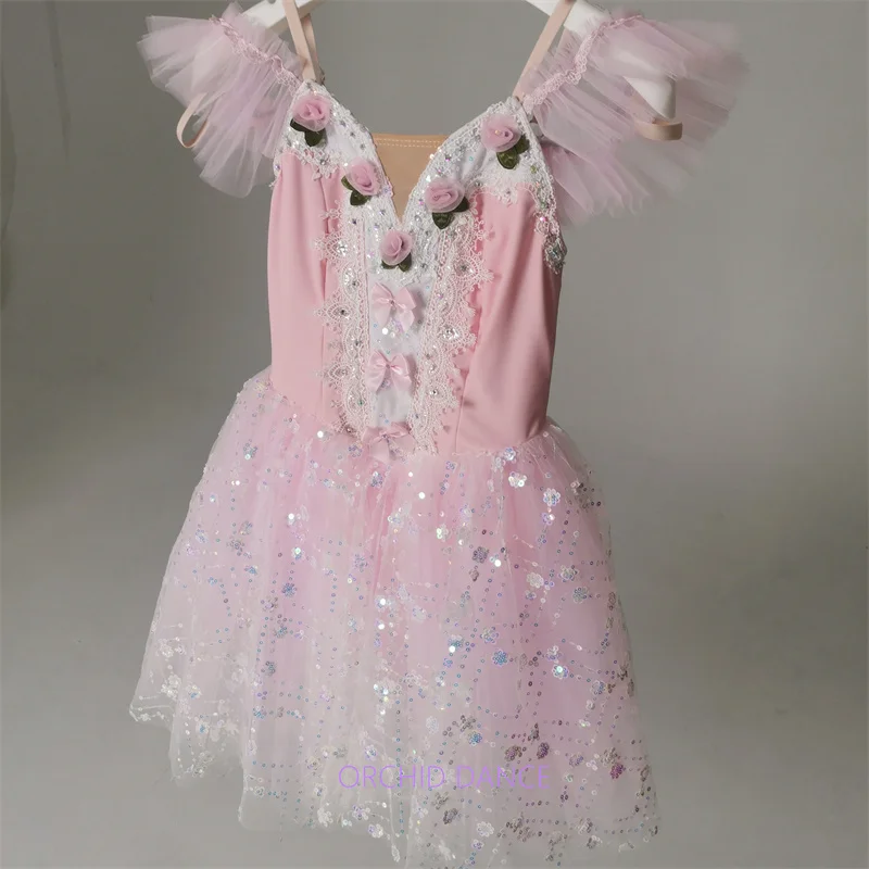 Venda quente barato moda design exclusivo crianças meninas crianças mulheres adulto desempenho wear rosa 5 camadas trajes de balé tutu