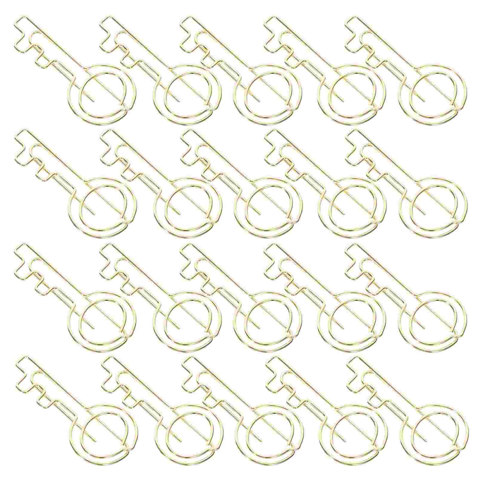 Plating Paper Clips Mini Paper Clips Office Document Paper Clips 30Pcs Cute Key Paper Clips Multi use Paper Clips