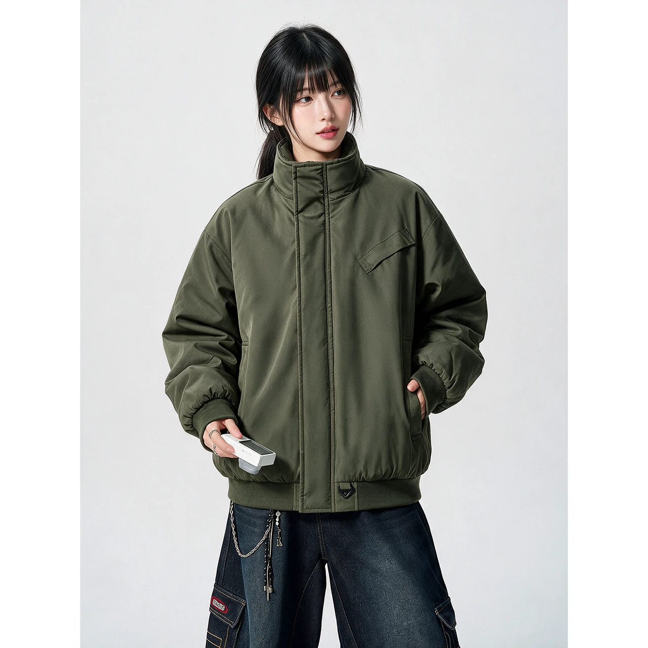 2026 Winter New Style Men's Fashion Casual Stand-Up Collar Cotton Coat - Versatile Couple's Warm and Stylish Coat
