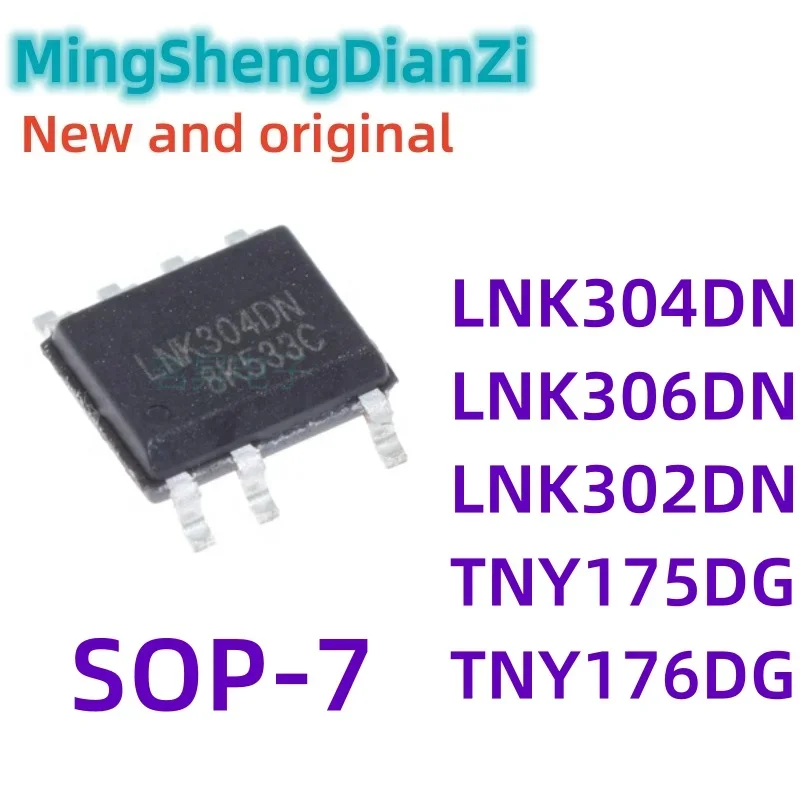 5Pcs lnk304dg lnk304 sop lnk304dn sop-7 lnk306dn lnk306dg lnk306 lnk302dn lnk302dg lnk302 tny175dg tny176dg smd