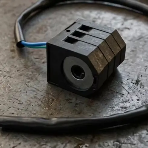 Solenoid Valve Coil 12V 24V For DH220-5 DH215-5 DH225-5 For Excavator Hydraulic For Pilot Control Replacement Part Black