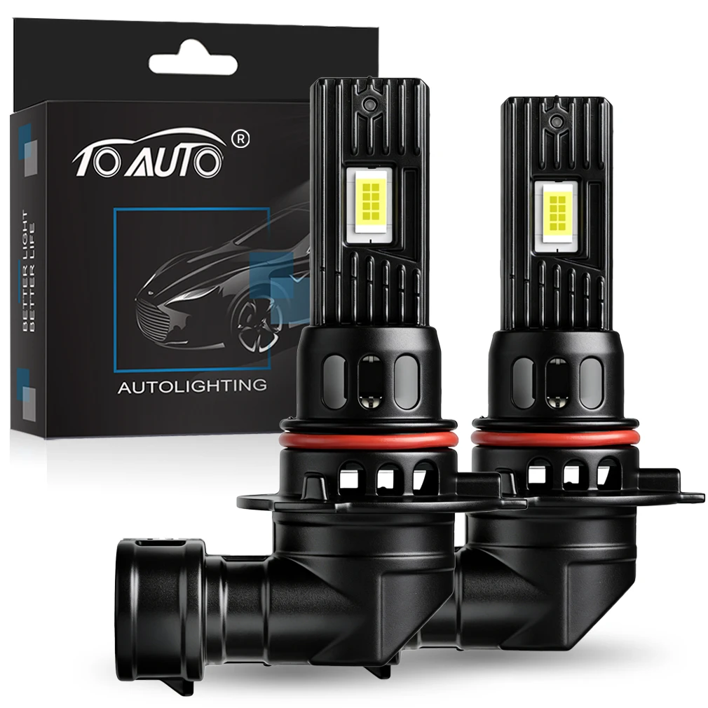 

Светодиодные лампы для автомобильных фар H8 H11 Canbus 9005 HB3 9006 HB4 CSP, 100 Вт, турбо, без вентилятора, 6000K, 12В