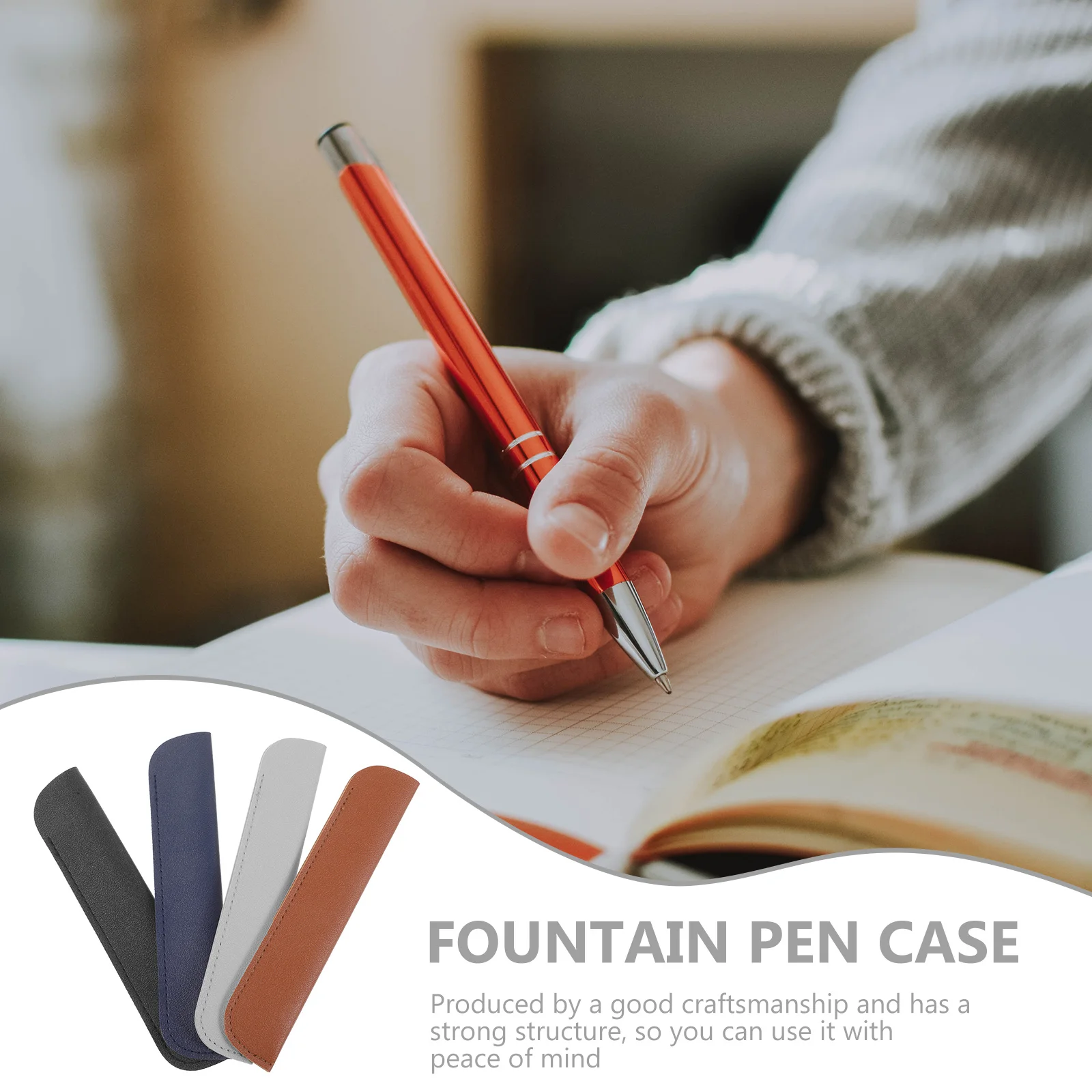 

12Pcs Fountain Pen Case Pen Sleeve Protective Pouch Holder Small Size Portable Gift Holder Pouch