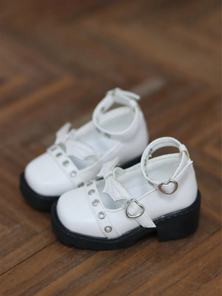 D09-P190 children handmade toy   1/4 MDD MSD BJD Doll Square head splicing rivet single shoes 1 pair