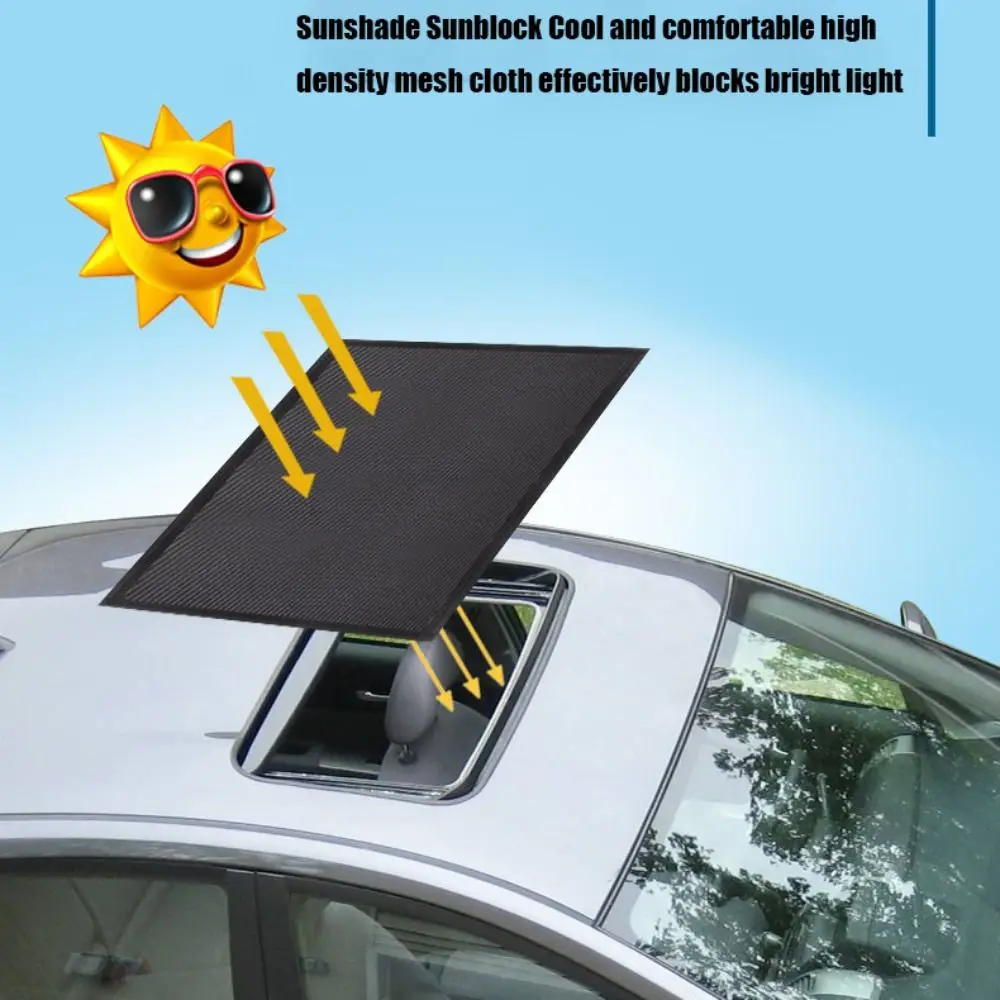 Bloqueador de luz brillante para techo solar de coche, parasol magnético duradero con ventilación antimosquitos y a prueba de polvo