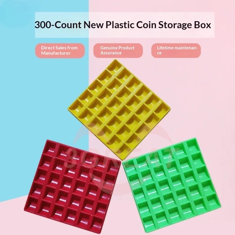 Coin Operated Games Arcade Coin Box 300 Capacity 25mm Coin Holder for Game Machine Shop Organization