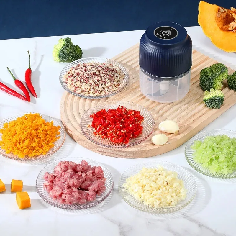 Electric Food Chopper Garlic Crusher Meat Grinder Mini Garlic Press Vegetable Chopper Masher Machine USB Kitchen Gadgets new