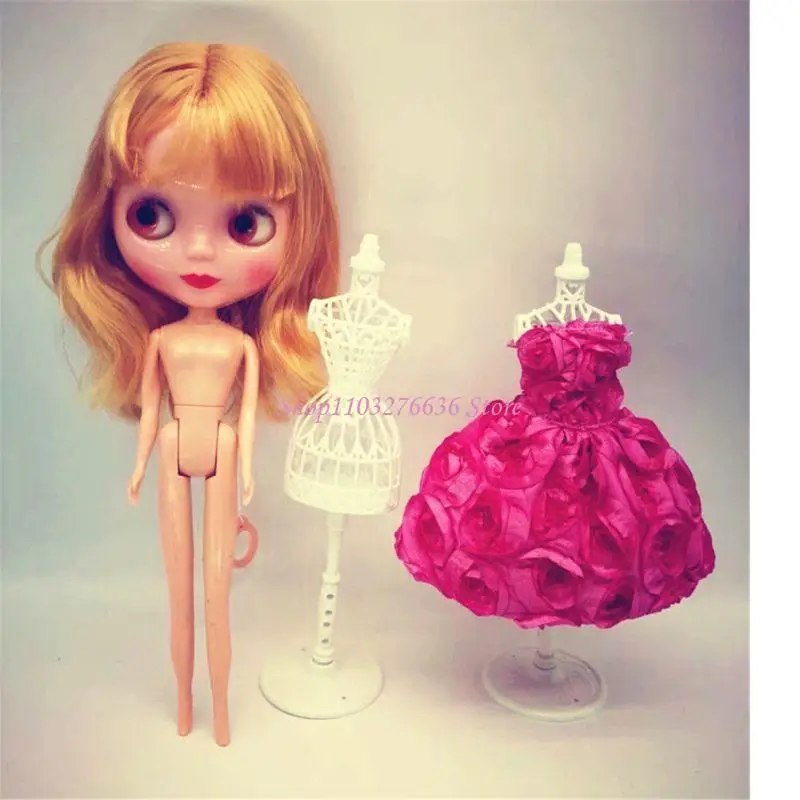R6FD Miniature for Doll’s Monquin Clothes حامل 3pcs للأطفال القابلة للتجميع FO #4