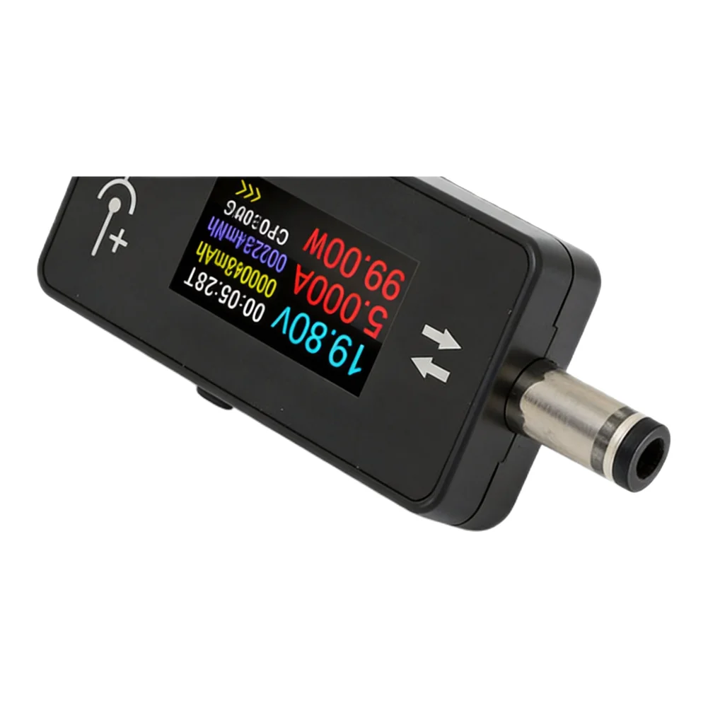 DC5525 Charging Tester with High Definition Display Perfect Tool for Real Time Voltage and Current Monitoring in Electronics