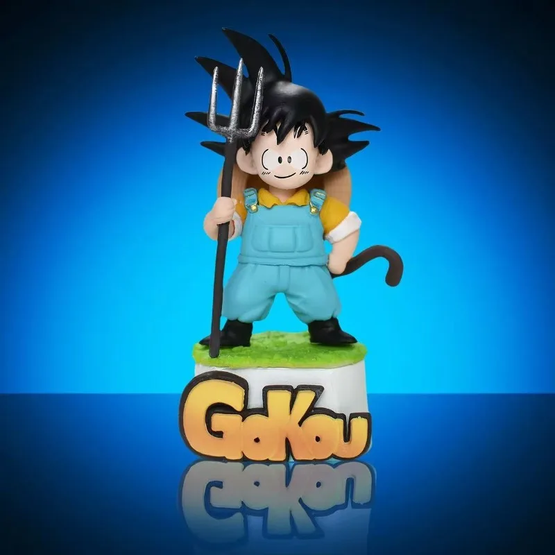 Dragon Ball Super infancia Goku Dragon Ball granjero Goku lindo regalo figura modelo ornamento