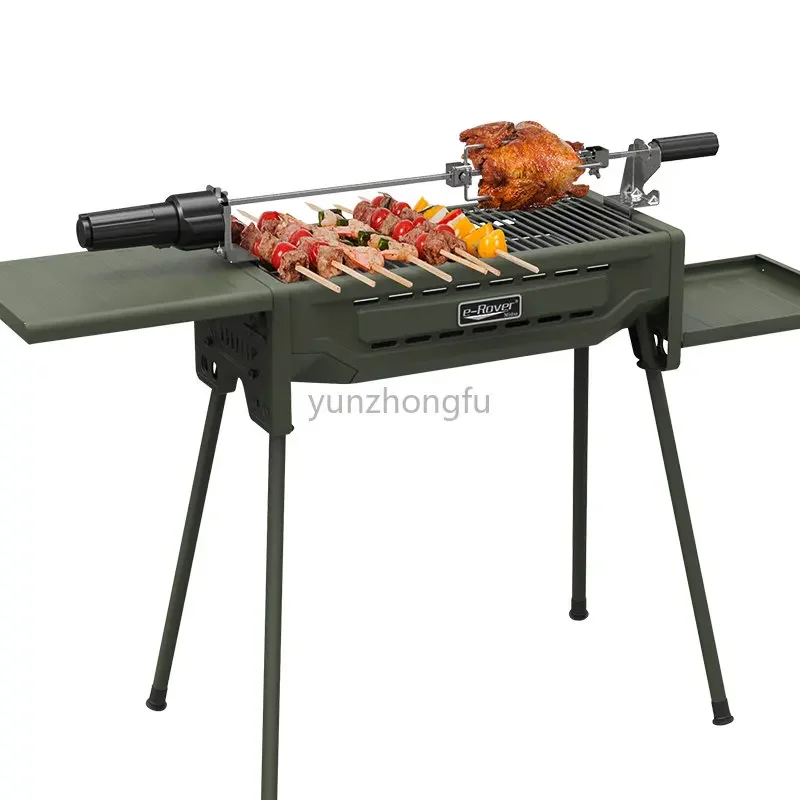 Outdoor Grill Portable Household Charcoal Folding Barbecue Rack Smokeless Camping Barbecue Stove