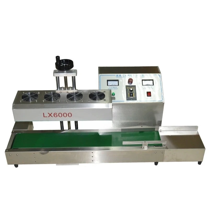 Nueva máquina de sellado por inducción electromagnética automática LX6000, máquina de sellado por inducción electromagnética de acero inoxidable, 220V, 1 unidad