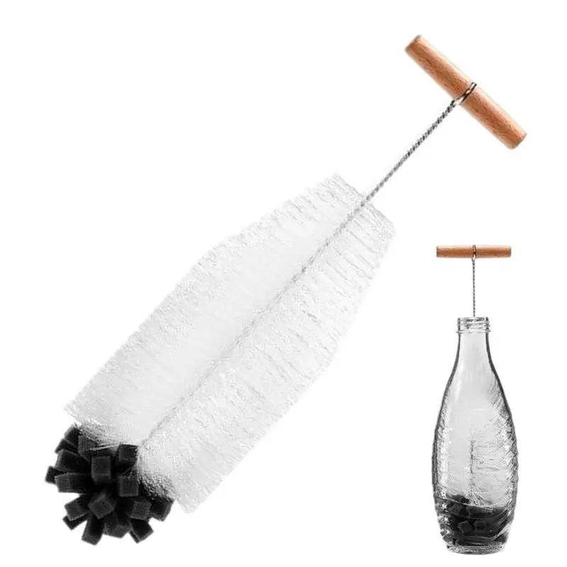 

Water Bottle Brush Long Handle Kettle Cleaner Multi-Purpose 13 Inch Bottle Brush With Sponge Head For Narrow Spaces Household
