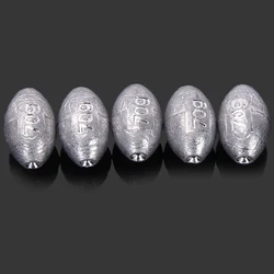 5pcs 2g-30g Fishing Weight Sinker Fishing Olive Shape Rig Sinkers Fishing Weights Split Shot Sink Fishing Tackle Tool Accessory