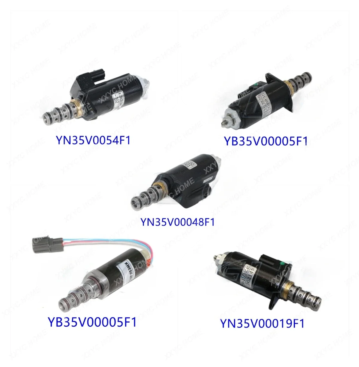 YB35V00005F1 YN35V00020F1 YN35V00019F1 Excavator Solenoid Valve YN35V00050F1 YN35V00048F1 YN35V00051F1 For Kobelco