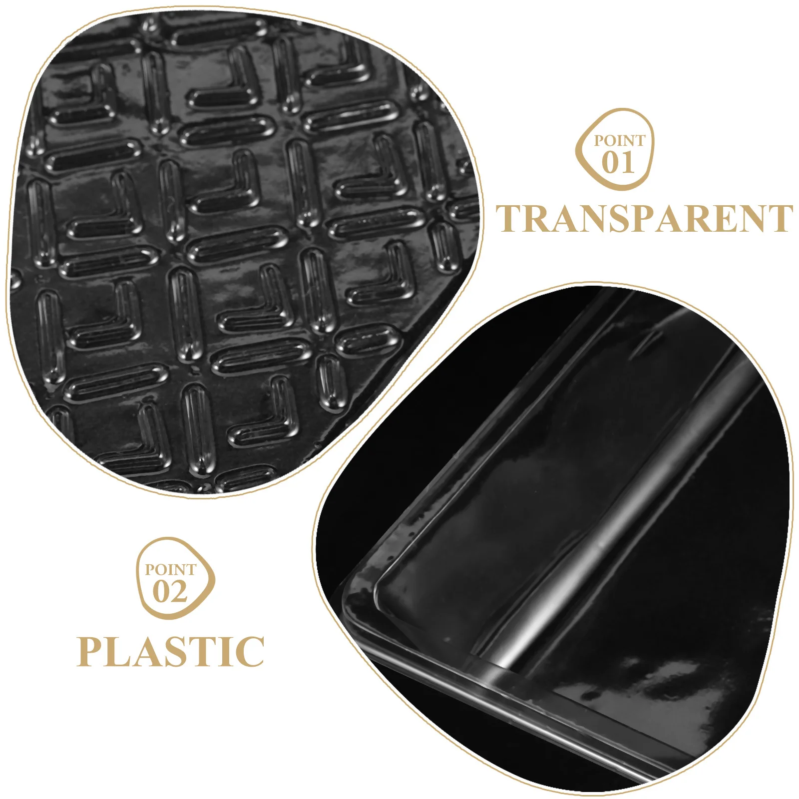 

5 Pcs Paint Pail Liners Tray Disposable Roller Transparent Clear Accessories Plastic