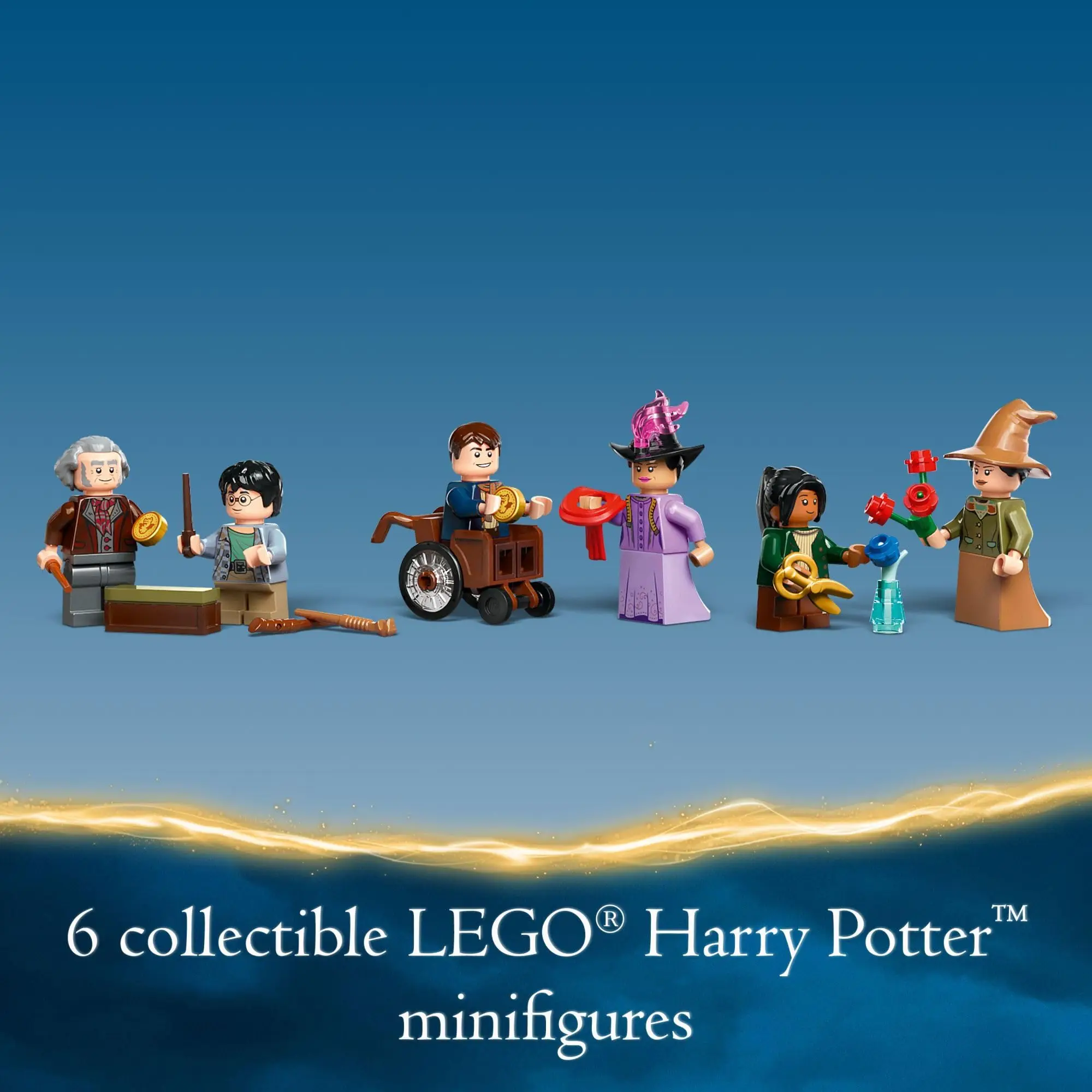 LEGO Harry Potter-76439 Diagon Alley™ Wand Shop and Magic Robe Shop Creative Building Block Toy Ornaments, Room Decoration Gift