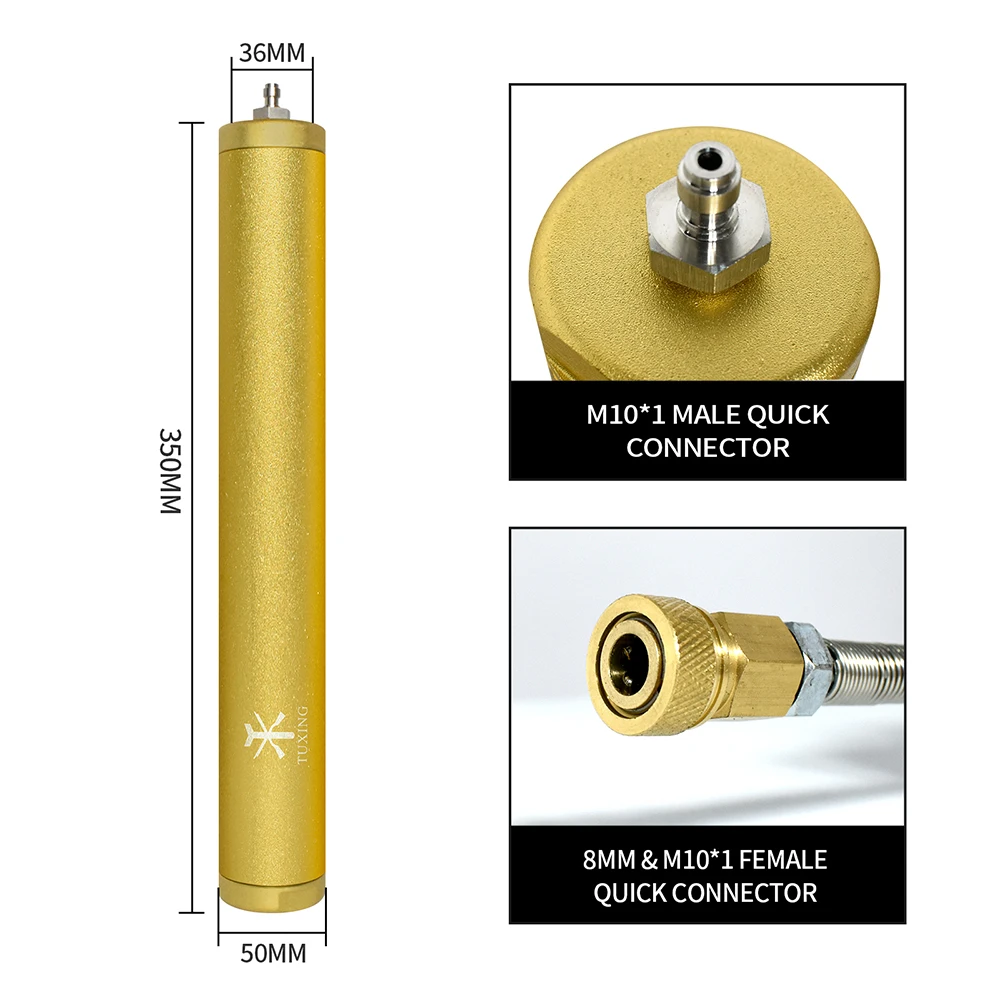 TUXING 300Bar 4500PSI Air Compressor Diving Filter Oil Water Separator Filter Separator Purifying and Deodorization Filter