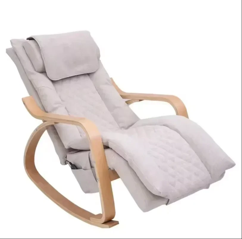

Electric Leisure Rocking Recliner Shiatsu Heating Vibrating 0 Gravity Massage Chair with Manual-wired Control for Living Room
