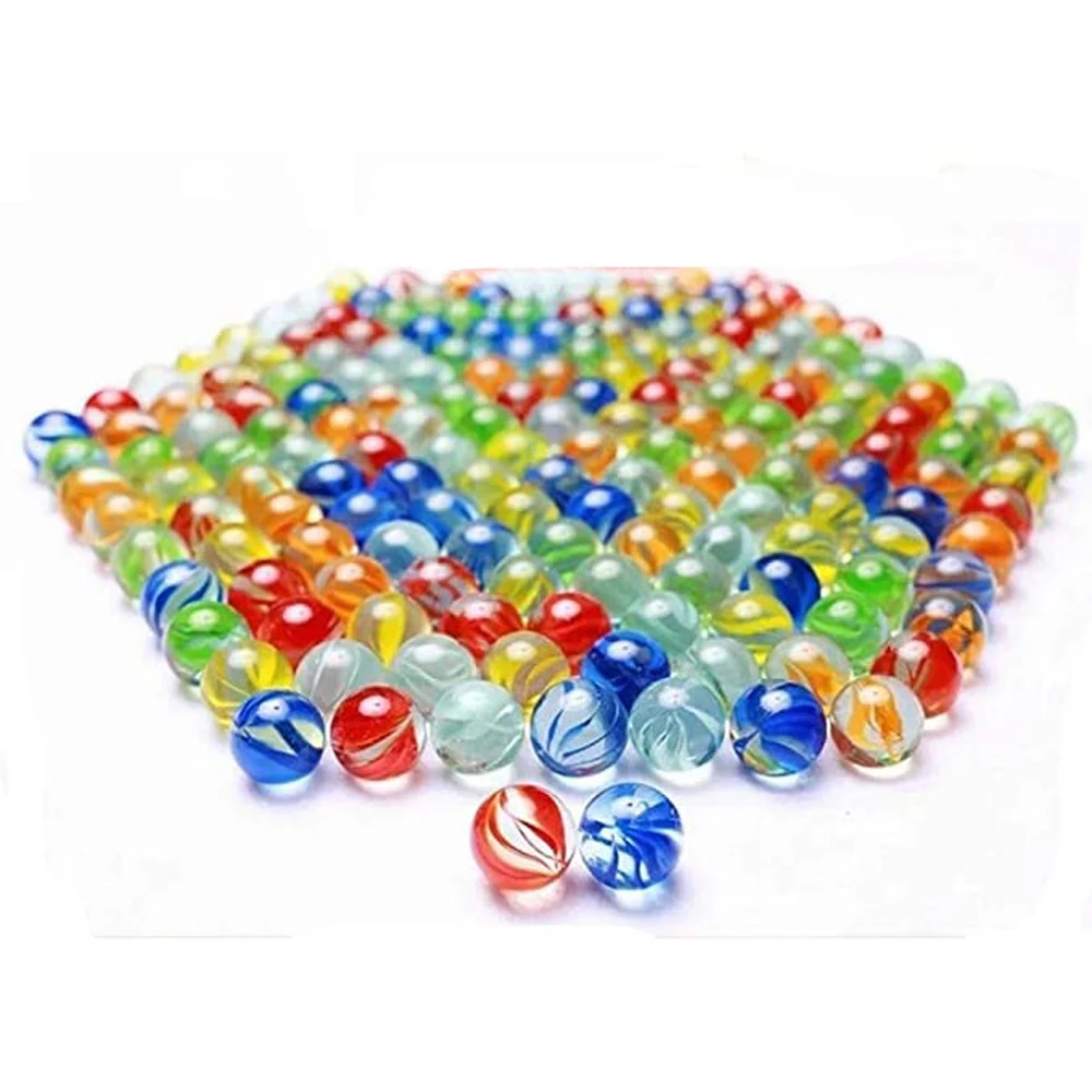 Pat Toys – jouet Solitaire de remplissage de Vase, jeu de course, boule de verre colorée de 14mm, perles de Machine, boule rebondissante, billes de verre