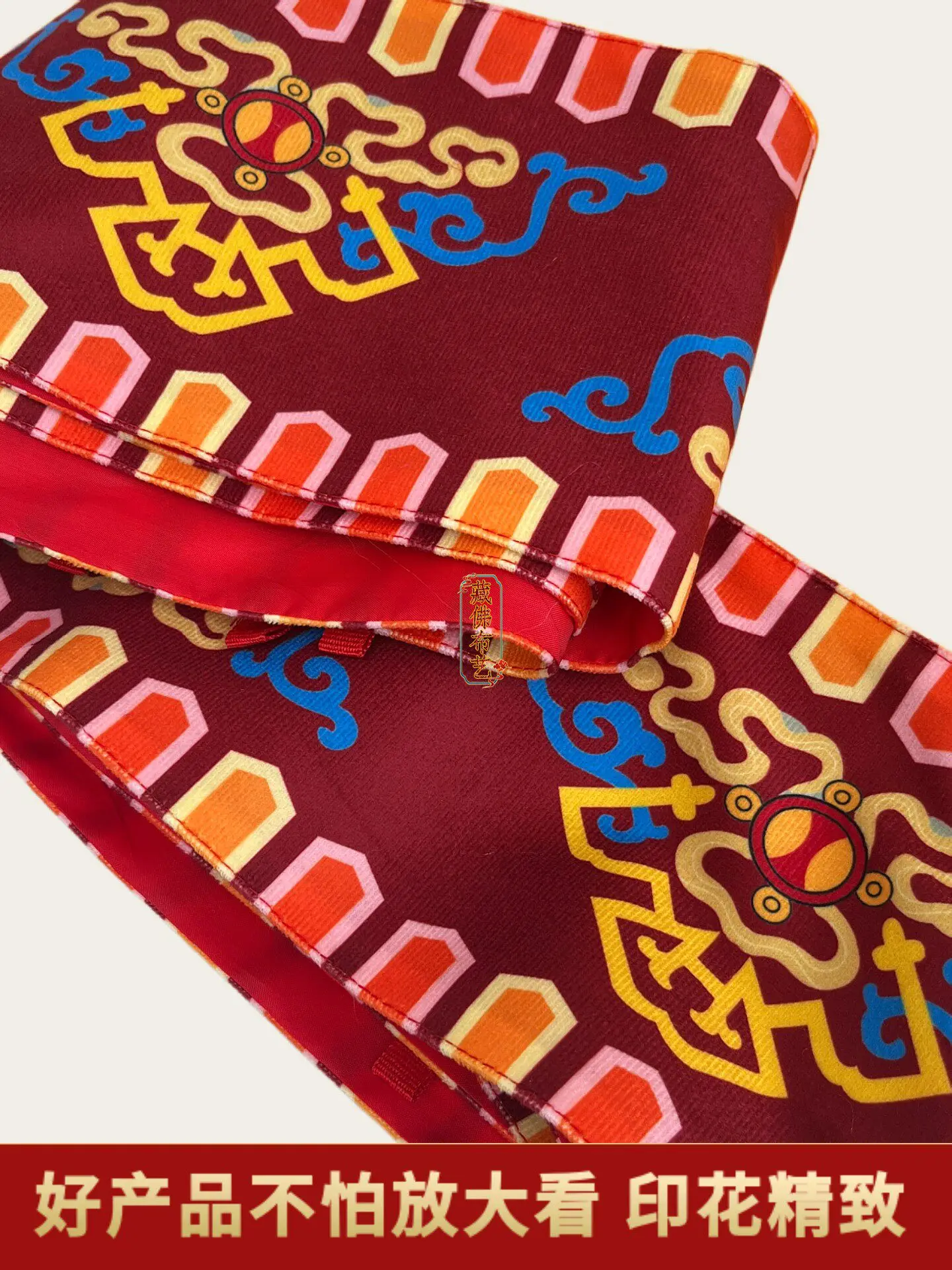 Five Color Tibetan Style Hanging Valance 5 m for Temple Prayer Rooms Hotel Interiors and Wall Decoration, Devotional Room Accent