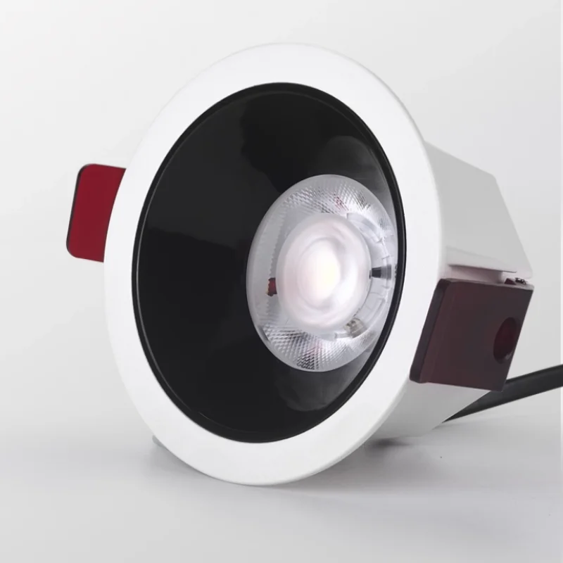 Anti-glare tube light, embedded home narrow-edge deep cup ceiling light, living room pendant light without main hole